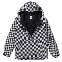 Analog Caldwell Herren-Snowboardjacke Stout White Speed Check Herren -Ski Verkaufsgeschäft analog caldwell anorak 17071101 001 02 gross