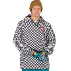 Analog Caldwell Herren-Snowboardjacke Stout White Speed Check Herren