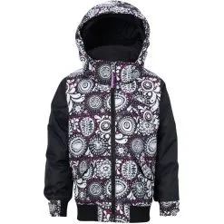 Burton Minishred Twist Winterjacke Sun Doodle/True Black Kinder