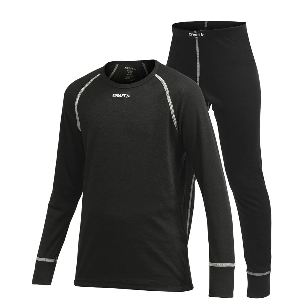 Craft Keep Warm Set Skiunterwäsche Black Kinder 3 Craft Keep Warm Set Skiunterwäsche Black Kinder