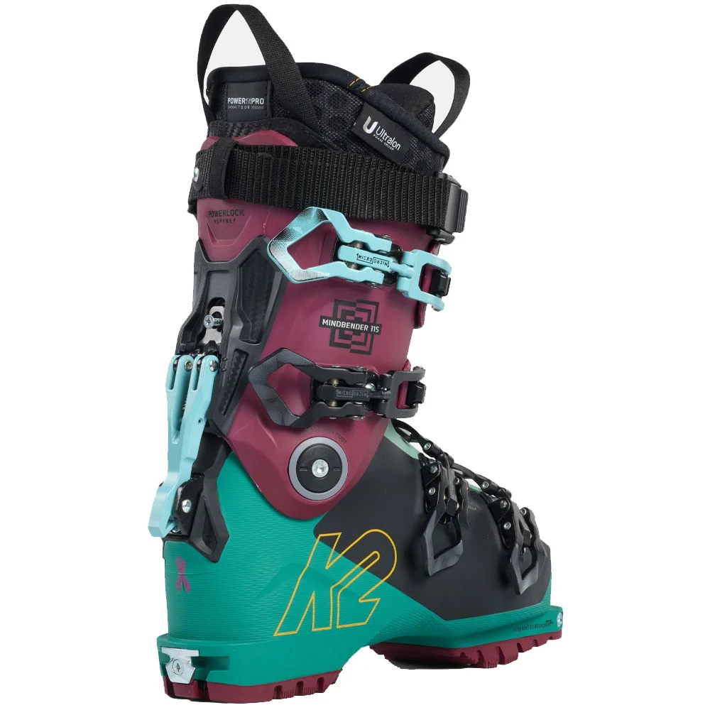 K2 Mindbender 115 Skischuhe Black/Burgundy/Green Damen 5 K2 Mindbender 115 Skischuhe Black/Burgundy/Green Damen – Bild 3