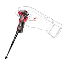 Leki Airfoil 3D Ski Alpin-Stöcke Schwarz/Rot Damen, Herren -Ski Verkaufsgeschäft leki airfoil 3d 65067951 02 gross