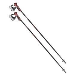 Leki Airfoil 3D Ski Alpin-Stöcke Schwarz/Rot Damen, Herren