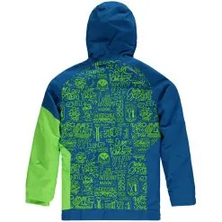 O'Neill Grid Snowboard-Jacke Blue/Green Kinder -Ski Verkaufsgeschäft oneill grid jacket 7p0076 5960 01 grossHVVpyDUGoSjVB