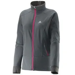 Salomon Momemtum Funktionsjacke Galet Grey Damen