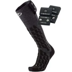 Therm-ic Heat Fusion Uni Set 1200 Heiz-Socken Black/Grey Damen, Herren