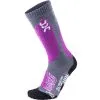 UYN Ski All Mountain Skisocken Medium Grey/Melange/Purple Damen -Ski Verkaufsgeschäft uyn ski all mountain socks s100042 g944 gross
