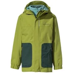 Vaude Campfire IV 3in1 Doppeljacke Avocado Kinder -Ski Verkaufsgeschäft vaude kids campfire 3in1 jacket 4 05381 451 01 gross