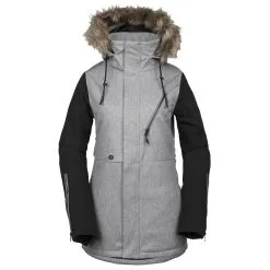 Volcom Fawn Insulated Skijacke Heather Grey Damen
