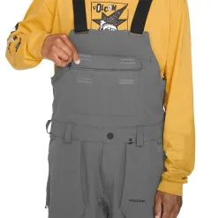 Volcom Roan Bib Skihose Dark Grey Herren -Ski Verkaufsgeschäft volcom roan bib overall g1352306 dgr 04 gross8dcQiN4VpUB5B