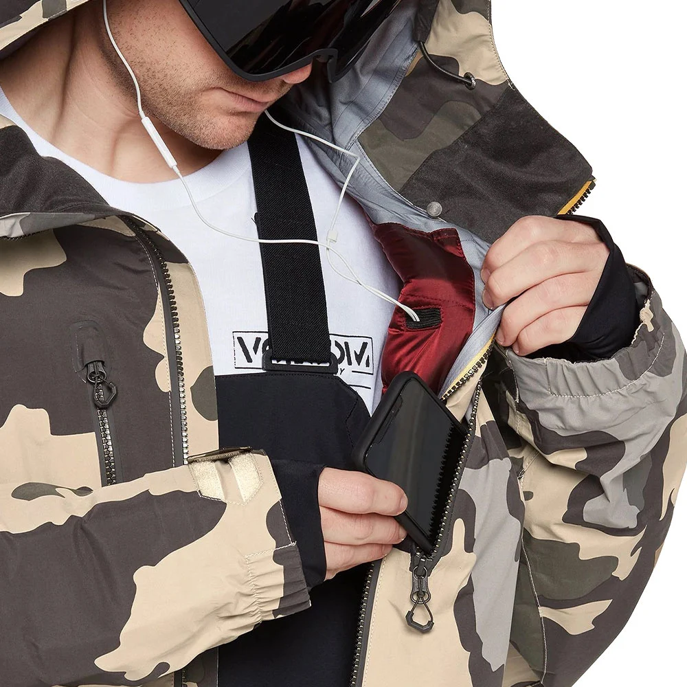 Volcom TDS Infrared Gore-Tex Wintersportjacke Drill Khaki Herren 6 Volcom TDS Infrared Gore-Tex Wintersportjacke Drill Khaki Herren – Bild 4